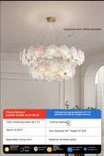 Afralia Petals Crystal Chandelier Light: French Living Room & Dining Room Luxury Lighting