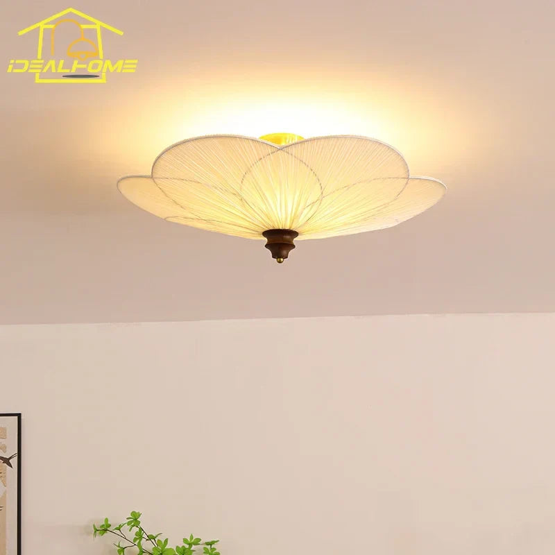 Plum Blossom LED Solid Wood Ceiling Lamp for Bedroom Living Room