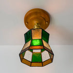 Glass Copper LED Ceiling Lamp Modern Style for Home Decor and Restaurant