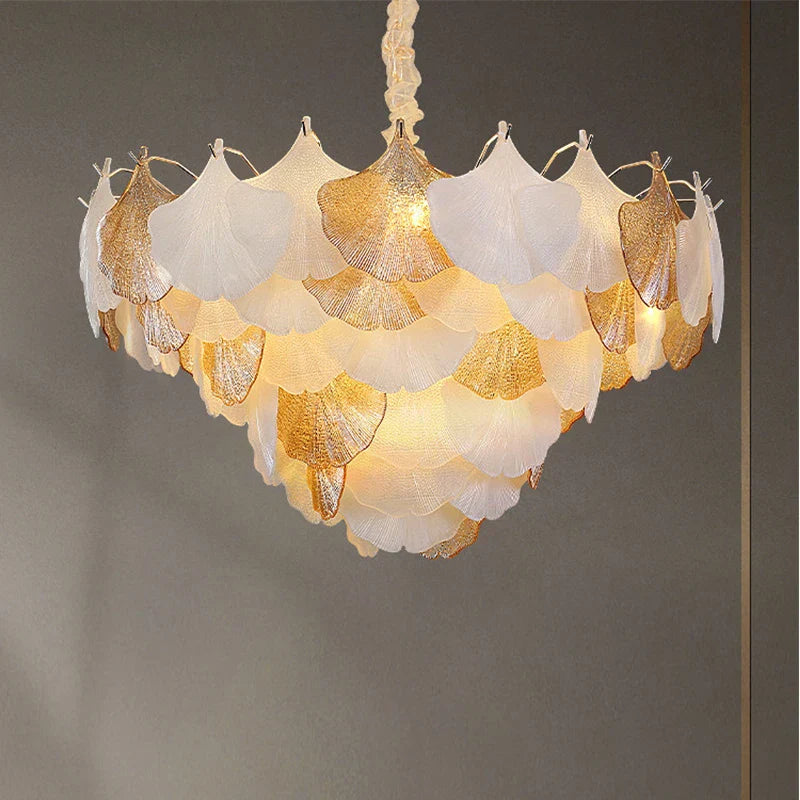 Crystal Chandelier Shell Lamp: Luxury Nordic Design for Living Room, Bedroom, Hall