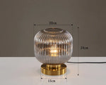 Nordic Glass Table Lamp - Study Bedroom Bedside Modern Living Room Decor