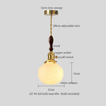 Afralia™ Nordic Style LED Pendant Light with Ceramic Shade for Bar, Dinning Room, Bedroom