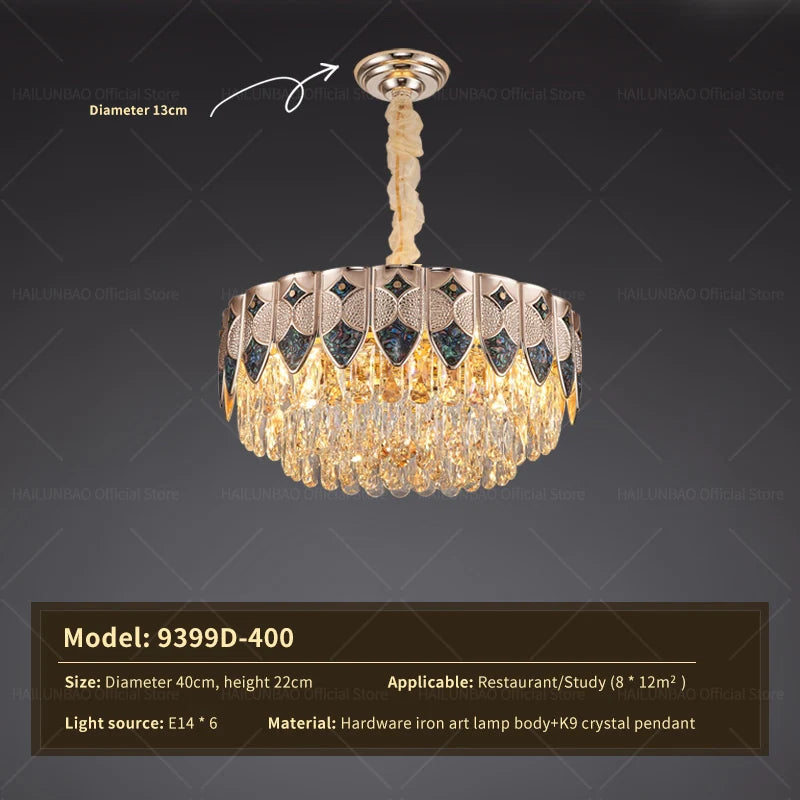 Crystal Chandelier: Modern Luxury for Living Room, Bedroom, Dining Room