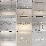 Afralia™ Minimalistic LED Pendant Light for Modern Dining Room Elegance