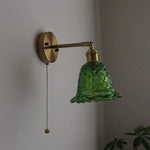 Copper Glass Nordic LED Wall Lights for Balcony Bedroom Mirror Bathroom