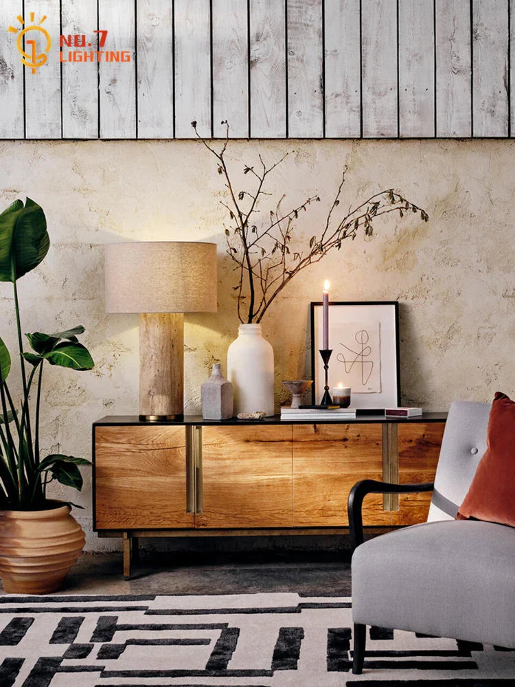 Marble Table Lamp LED E27 Modern Nordic Minimalist Design