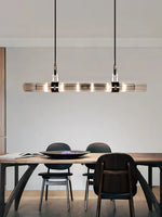 Stainless Steel Glass Ceiling Chandelier for Dining Table Elegant Home Decor