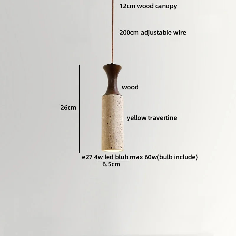 Afralia™ Wood LED Pendant Lights for Bar Restaurant Dining Room Decor