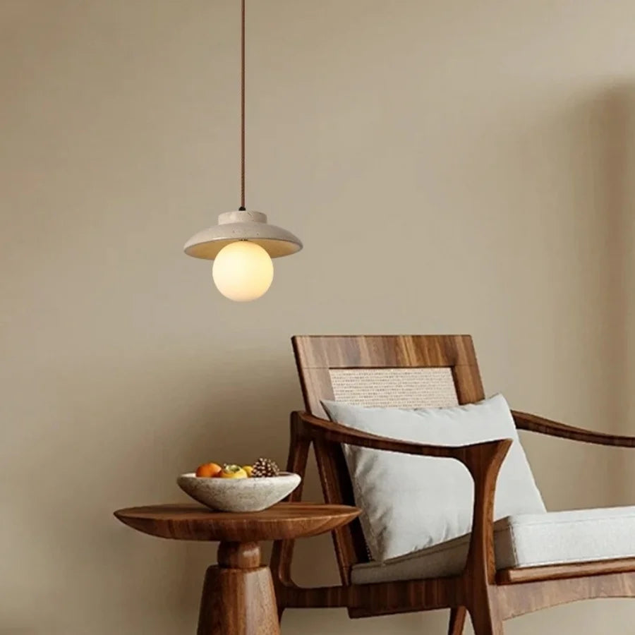 Afralia™ White Glass Ball LED Pendant Light for Kitchen Dining Room Decor