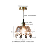 Glass Pleats LED Pendant Lights for Home and Commercial Spaces