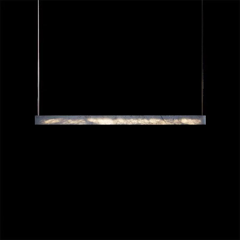 Minimalist Marble LED Chandelier for Modern Dining Room