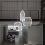 Spokes Pendant: Minimalist Birdcage Hanging Light for Villa, Lobby, Staircase & Home Decor