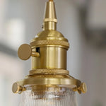 Clear Glass LED Pendant Light for Bedside Living Dining Decor