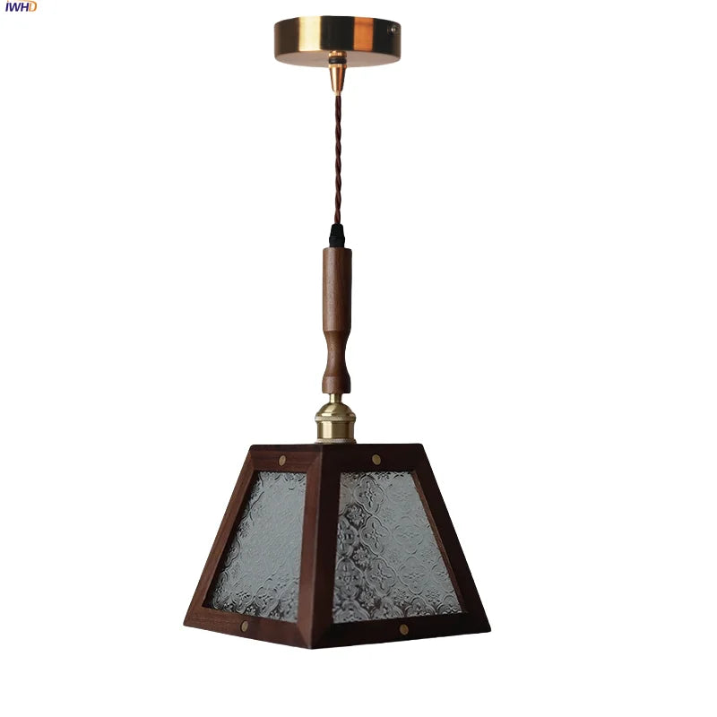 Afralia™ Glass LED Pendant Lamp Copper Socket for Dining Living Room Decor