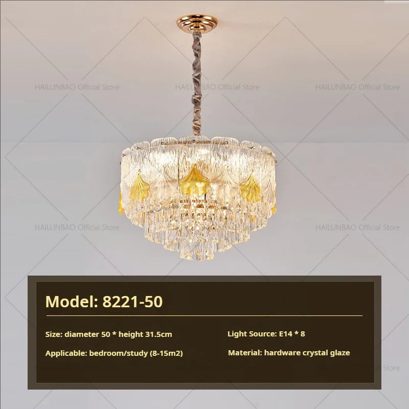 European Crystal Chandelier Light for Luxury Living Room, Dining Room, Hall and Villa