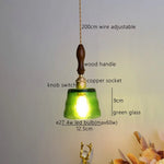 Amber Pendant Light: Nordic Copper Hanging Lamp for Modern Home Decor
