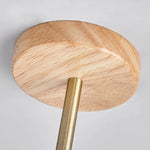 Yellow Travertine LED Pendant Lights with Long Arm Hanging Lamps