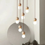 Travertine Stone Pendant Chandelier for Bedroom and Dining Room