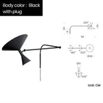 Marseille Rotary Wall Lamp - Adjustable Up/Down Lighting for Living Room & Bedroom