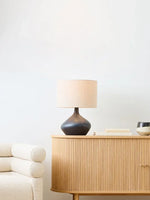 Minimalist Wabi-sabi Resin Table Lamp LED E27 for Living Room Bedside Bedroom