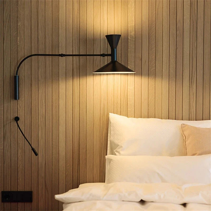 Marseille Rotary Wall Lamp - Adjustable Up/Down Lighting for Living Room & Bedroom
