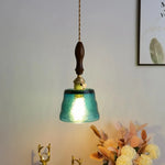 Amber Pendant Light: Nordic Copper Hanging Lamp for Modern Home Decor