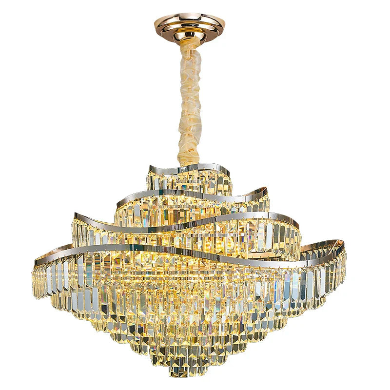 Crystal Chandelier LED Lighting for Luxury Living Room, Bedroom, Dining Room