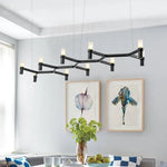 Afralia™ Metal Pendant Chandelier LED Lighting Fixture for Modern Luxury Foyer, Stairs & Indoor