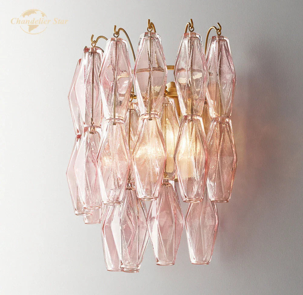 Modern Glass Wall Sconce LED Light Indoor Decor Fixture