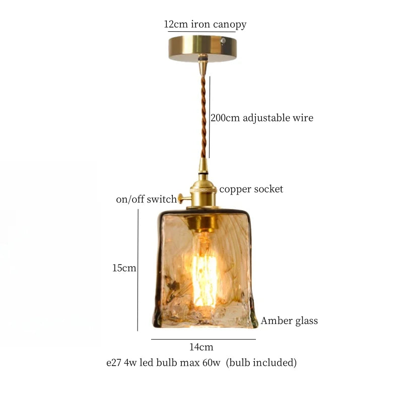 Afralia™ Brass Glass Lotus Leaf LED Pendant Lamp: Nordic Minimalism for Living, Dining, Bedroom