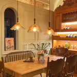 Afralia™ Cracked Glass LED Pendant Lights for Home Decor, Restaurant, Living Room, Kitchen