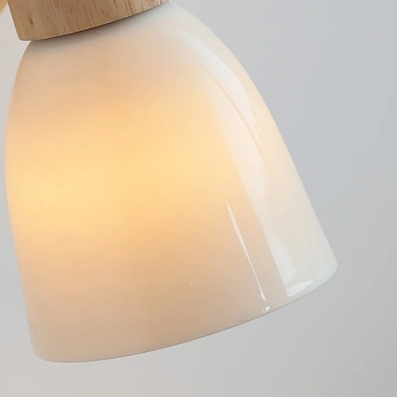 Iron Wood LED Wall Light Fixture Rotate Bedside Lamp Aplique Pared