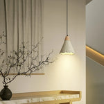 Afralia™ Wabi Sabi Cement LED Pendant Lamp for Kitchen, Bedroom & Living Room