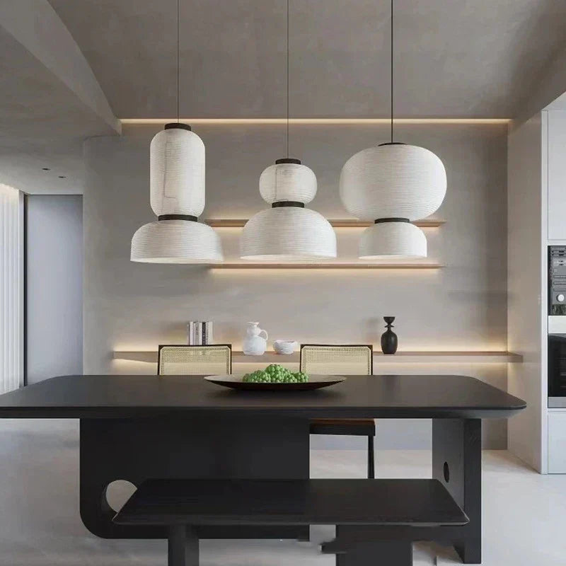 Rice Paper Pendant Chandelier for Living Room, Dining Room, Kitchen