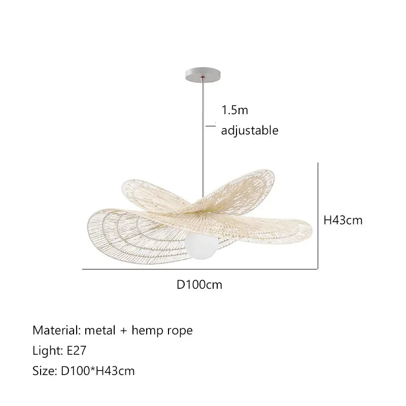 Rattan Pendant Lights, Creative Dining Room Chandeliers for Home Decor