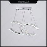 Modern Crystal Chandelier LED Pendant Light for Home, Living Room, Restaurant