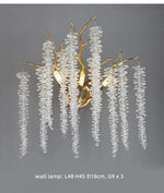 Afralia™ Crystal Tassel LED Branch Chandelier for Dining Room and Home Decor