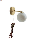Moon Wall Sconce Up Down Rotate LED Light, Modern Nordic Bedside Lamp