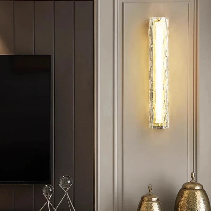 Postmodern Luxury Glass & Copper Wall Sconces