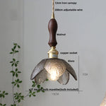 Flower Glass LED Pendant Lights | Nordic Modern Style | Adjustable Hang Lamp