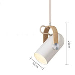 Rotatable Pendant Lamp Adjustable Spotlight for Bedroom and Dining Room