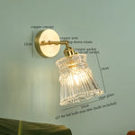 Nordic Glass LED Wall Lamps Copper Arm Wandlamp