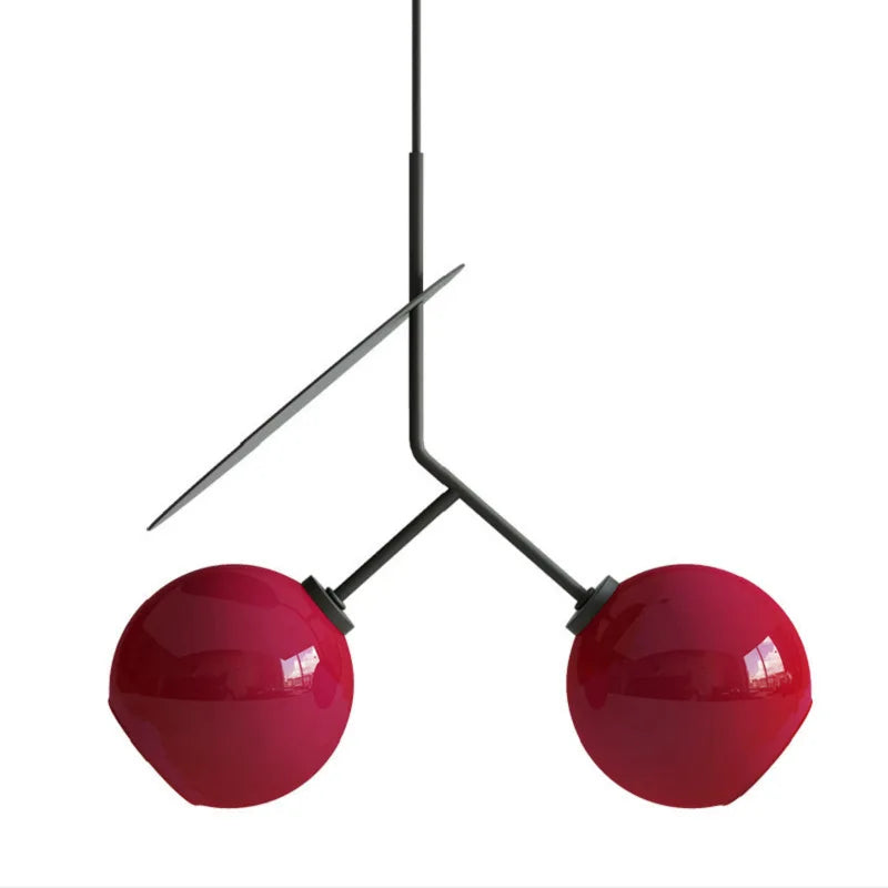 Glass Cherry Pendant Lights Suspension Chandelier Hanging Lamp