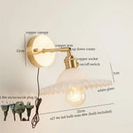 Afralia™ Green Glass LED Wall Light Fixture | Modern Nordic Pull Chain Lamp