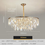 Crystal LED Chandelier for Living Room, Dining & Bedroom - High-end Luxury Lighting