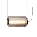 Modern Glass Cylinder LED Pendant Lights for Living Room & Dining Area