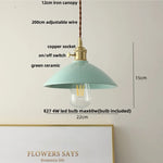 Ceramic Knob Switch LED Pendant Light, Nordic Modern Hang Lamp