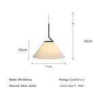 Cream Pleated Pendant Light by Afralia™: Modern Nordic E27 Chandelier for Living Room, Loft, Bar.
