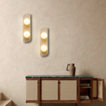 Natural Travertine Stone LED Wall Lamp