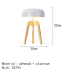 Wood Floor Lamp E27 Bulb Home Art Deco Hotel Bedroom Shop Lighting